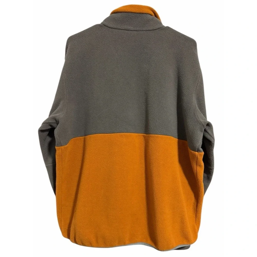 Rei Co-op 1/2 Zip Pullover‎ Fleece Orange/Green/Gray Men's Size Large